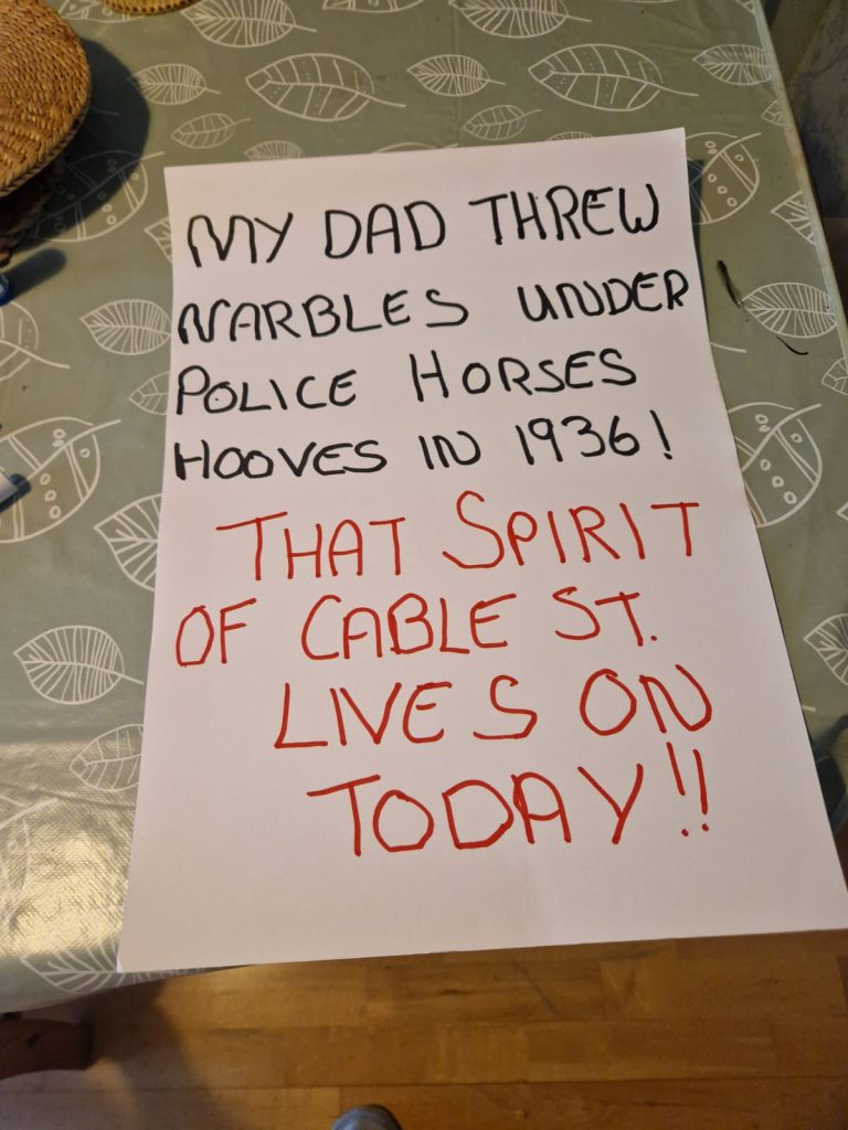 My dad threw marbles under police horses hooves in 1936! That spirit of cable st lives on today!